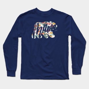 Floral Mama Bear Long Sleeve T-Shirt